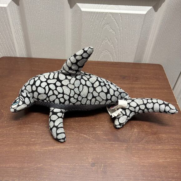 Bow-Wow Pet Products Hammerhead Shark Pebble Stone Camouflage Dog Toy ~13" - Picture 3 of 7